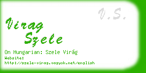 virag szele business card